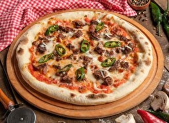 Kavurmalı Pizza (Büyük Boy) görseli