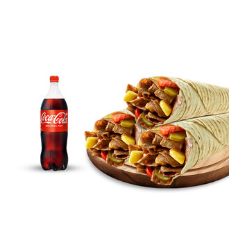 3'Lü Dürüm Döner Litrelik Menü görseli