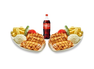 2'Li Tavuk Biftek Tabağı & Litrelik Menü görseli