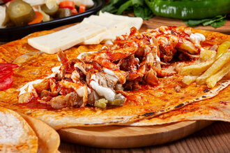 Duble Tavuk Döner Dürüm görseli