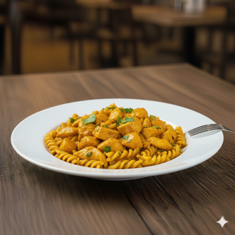Tavuklu Körili Fusilli görseli