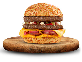 Double Baget Burger görseli