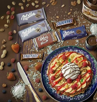 Meyveli Waffle görseli
