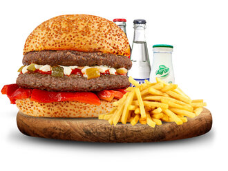 Double Közzburger Menü görseli