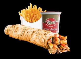 Tavuk Döner Dürüm & Ayran Menü görseli