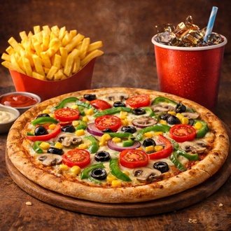 Vegetable Pizza Menü görseli