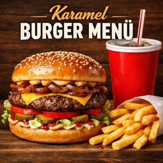 Karamel Burger Menü görseli