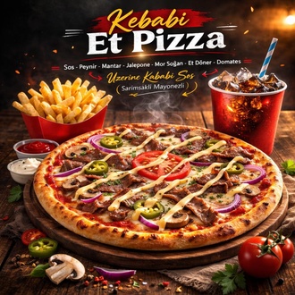 Et Kebaplı Pizza Menü görseli
