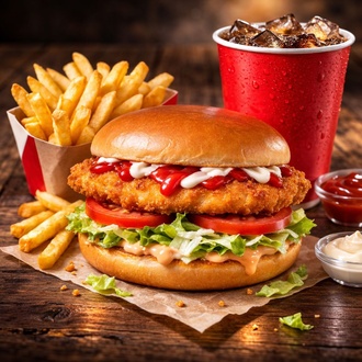 Yavru Tavuk Burger Menü görseli
