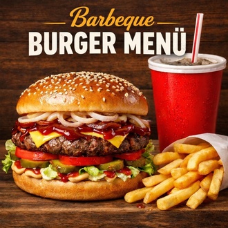 Barbekü Burger Menü görseli
