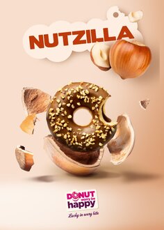 Nutzilla Çikolata Dolgulu Donut görseli