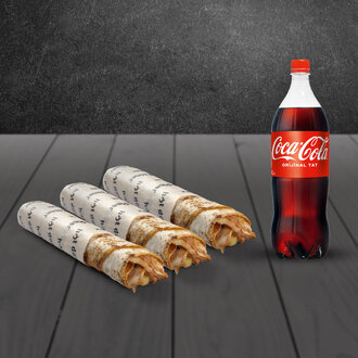 Üçlü Tavuk Midi Dürüm Menü görseli