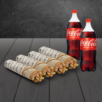 Dörtlü Tavuk Jumbo Dürüm Menü görseli