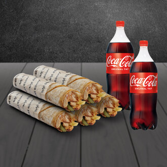 Beşli Tavuk Jumbo Dürüm Menü görseli