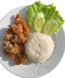 Ballı Sarmısaklı Çıtır Tavuk (Honey Garlic Fried Chicken) görseli