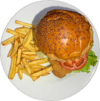 Şnitzel Burger Menü görseli