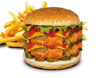 Double Hot Chicken Burger görseli