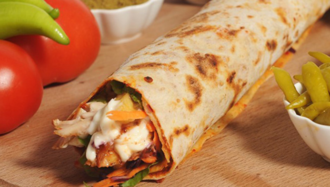 Özel Soslu Tavuk Döner Dürüm görseli