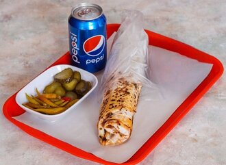 Özel Soslu Tavuk Döner Dürüm & İçecek Menü görseli