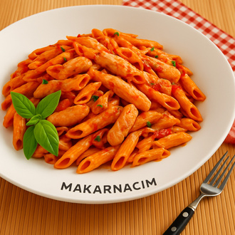 Tavuklu Domates Soslu Penne görseli