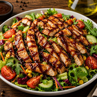Barbekü Soslu Tavuklu Salata görseli