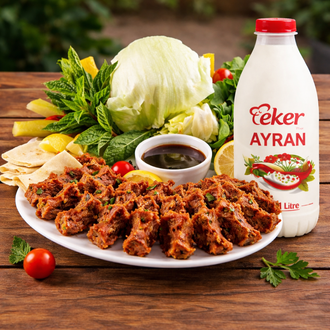Çiğ Köfte Menü (500 Gr) – Ayran (1 L.) Dahil görseli