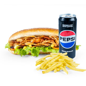 Ekmek Arası Tavuk Döner Menü (70 Gr.) görseli