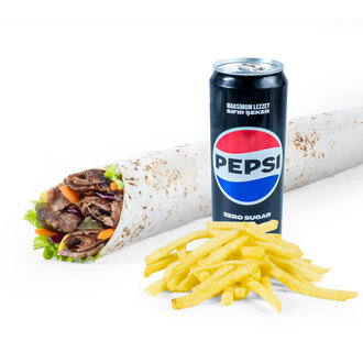 Long Et Döner Dürüm Menü (150 Gr.) görseli