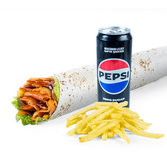 Long Tavuk Döner Dürüm (150 Gr.) Menü görseli