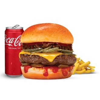 Smash Triple Alev Alev Burger Menü görseli