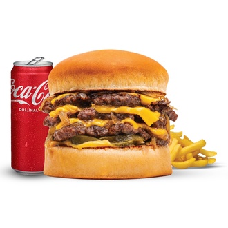Smash Triple Cheese Burger Menü görseli
