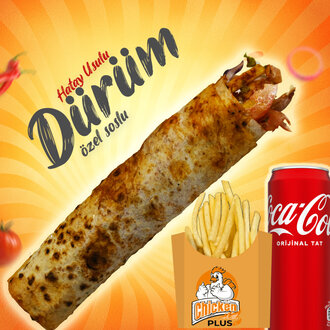 Chicken Plus İskenderun Usulü Tavuk Döner Dürüm Menü görseli