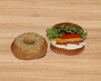 Tam Buğdaylı Bagel görseli