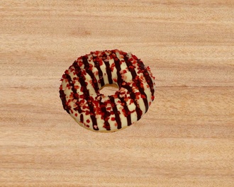 Çilek Dolgulu Donut görseli