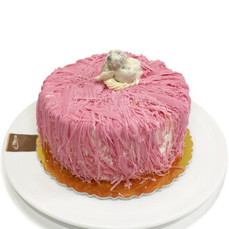 Frambuazlı Beyaz Kremalı Pasta (No.0) (5-6 Kişilik) görseli