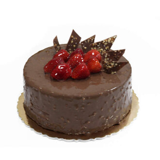 Çilekli Çikolatalı Pasta (No.1) (7-8 Kişilik) görseli