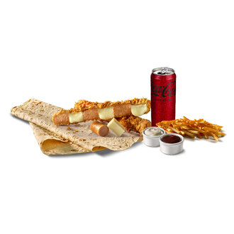 Sosisli Kaşarlı Cajun Şiş Menü görseli