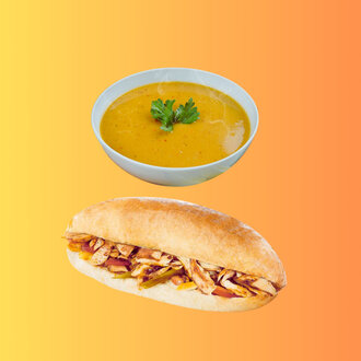 Mercimek Çorbası & Tavuk Döner Sandviç görseli