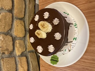 Çikolatalı Muzlu Pasta (6 -7 Kişilik) görseli