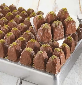 Çikolata Kaplı Kuru Baklava (Yarım Porsiyon) görseli