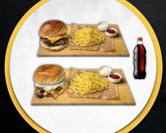 İkili Tavuk Burger Menü görseli
