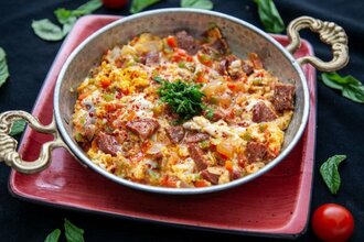 Pastırmalı Menemen görseli