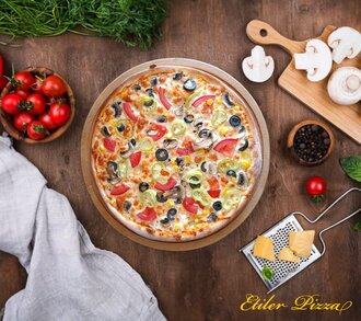 Vegetarıan Pizza (Küçük Boy) görseli