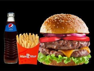 Tek Etli Hamburger Menü görseli