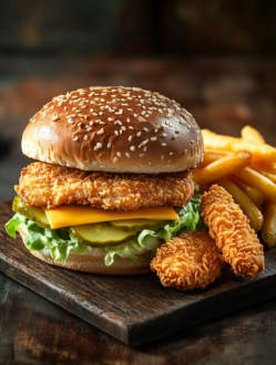 Mix Çıtır Tavuk Burger görseli