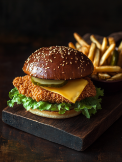 Klasik Çıtır Tavuk Burger görseli