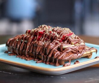 Chocolate Belgium Waffle görseli