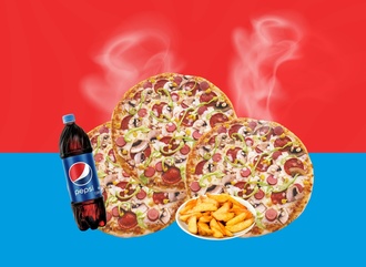 Süper Üçlü Menü (3 Kişilik) görseli