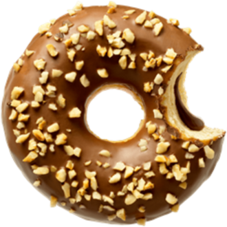 Çikolata Dolgulu Donut görseli