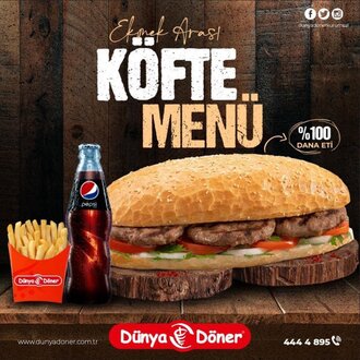 Ekmek Arası Köfte (120 Gr.) Menü görseli